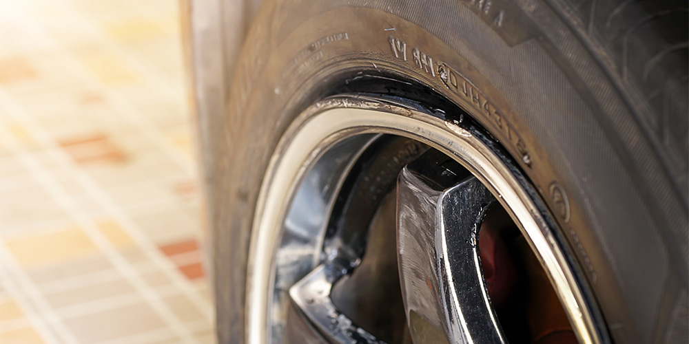 Pothole damage to wheels, rims and tires