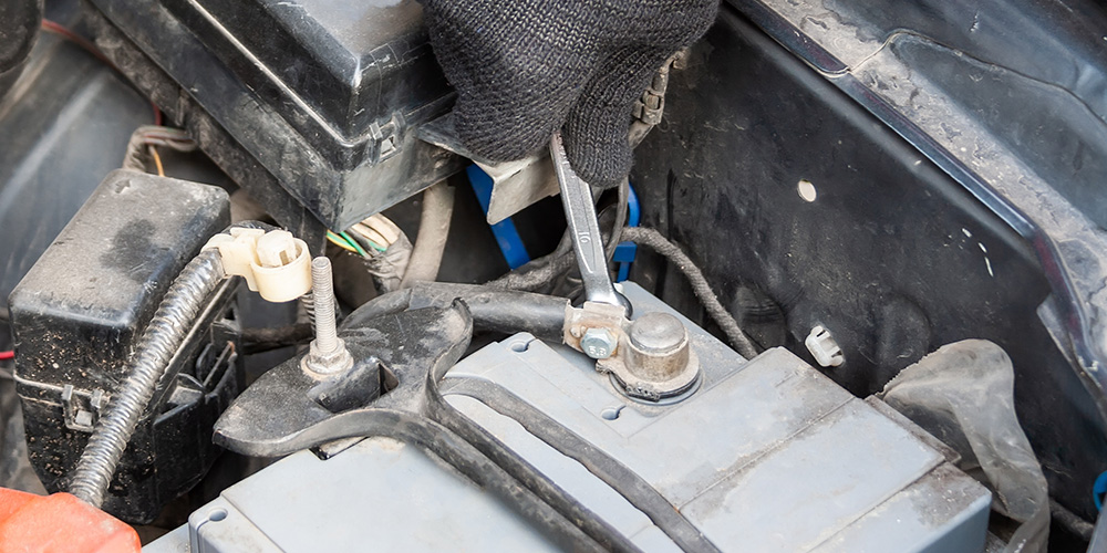 Disconnect car battery