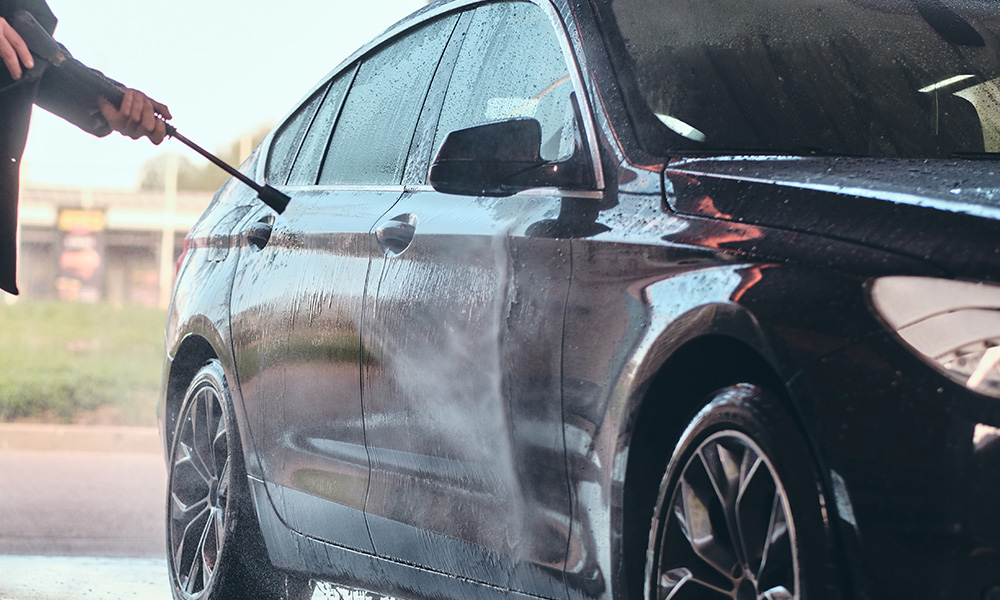 Pre-wash and pressure wash
